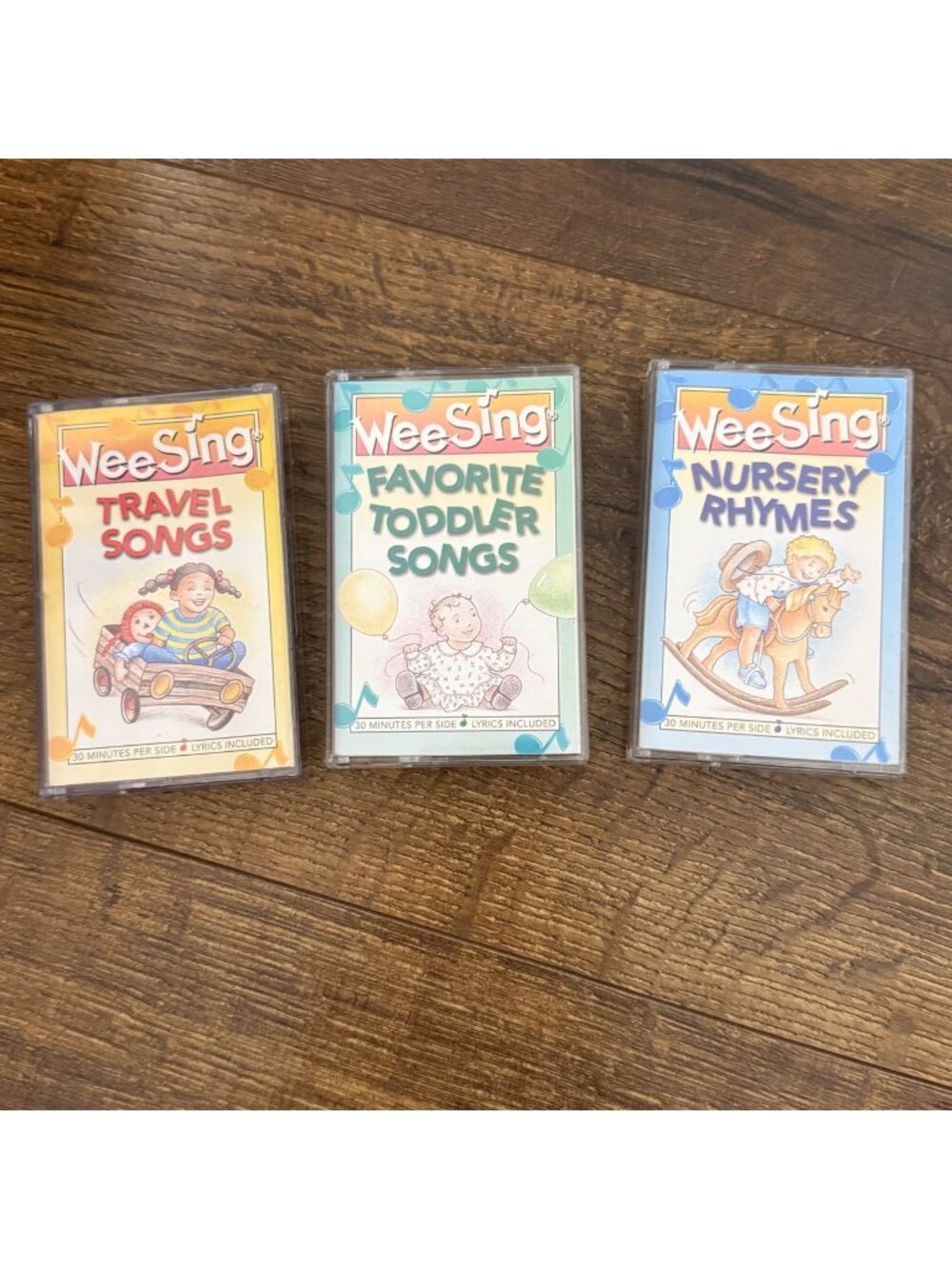 Wee Sing  3 Kids Music Cassettes Travel Songs Nursery Rhymes Favorite Toddler So